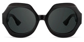 Geoffrey Geometric Black Sunglasses | Zeelool Glasses