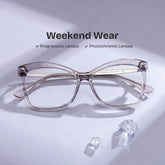 Smoke Color Eyeglasses for Isaebella Frame Glasses | Zeelool