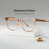 Hailey Beige Frame Glasses with Square Frame Online | ZEELOOL