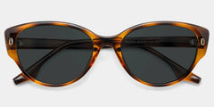 Livia Tortoise Frame Polarized Sunglasses with cat-eye Style Online | ZEELOOL