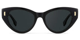 Azura Black Cat eye Polarized Sunglasses Online | Zeelool