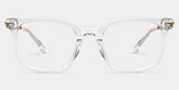 Reese clear glasses with gold rims Online | ZEELOOL