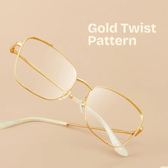 Kai Eyeglasses in Butterfly Gold Frame | Zeelool