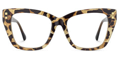 Tessia Leopard Square Glasses Women's Glasses | Zeelool