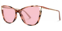Cateye Yomary Pink and Tortoise Shell Glasses | Zeelool