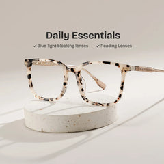 Zoe Tortoise Frame Glasses with Square Frame Online | ZEELOOL