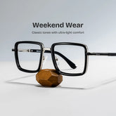 Hunter square black glasses for men Online | ZEELOOL
