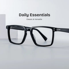 Griffin Black Frame Glasses with Rectangle Frame Online | ZEELOOL
