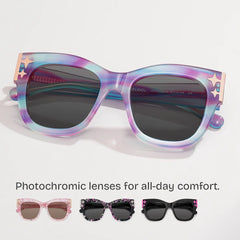 Designer Minfia Eyeglasses Blue Purple Frames Sunglasses