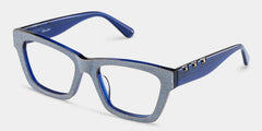 Cecilia Blue Frame Glasses with Rectangle Frame Online | ZEELOOL