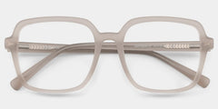 Kenneth Khaki Square Glasses for Ladies | ZEELOOL