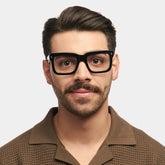 Square Shirmme Black Frames Designer Glasses
