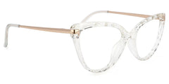 Lucas Cat Eye Glasses with Clear Frames | Zeelool