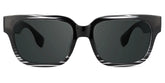Colin Rectangle Black Chunky Frame Sunglasses for Men