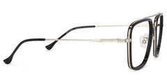 Nayeli Aviator Black-Silver Glasses | Zeelool Glasses