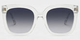 Ebony Square Clear Clear Frame Glasses | Zeelool