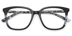 Finnley Acetate Black Frame Glasses with Square Shape | Zeelool