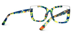 Square Dortch Blue-Tortoise Glasses and Colored Frames