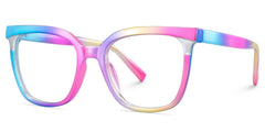 Leo Iridescent Square Prescription Glasses | Zeelool