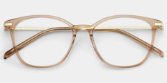 Jessica Beige Cat Eye Glasses for Women | ZEELOOL