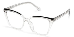 Sienna Clear Butterfly Prescription Glasses | Zeelool