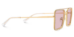 Diva Frame Sunglasses, Gold Glitter Sparkle Square Eyeglasses