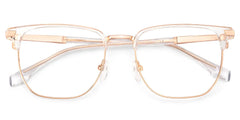 Zaira Browline Clear Eyeglasses with Wide Thin Frame
