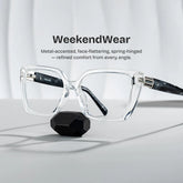 Emery Clear Geometric Artistik Eyewear | ZEELOOL