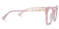 Darlyn Soft Pink Glasses in Cateye Full-Frame | Zeelool