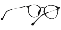 Gamble Round Black Glasses | Zeelool Glasses