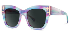 Designer Minfia Eyeglasses Blue Purple Frames Sunglasses