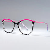 Jenee Thin Pink and Tortoise Glasses in Oval Design | Zeelool