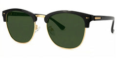 Lasha Browline Black Eyeglasses and Oval Frame