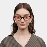 Oval Tortoise Eyeglasses- Everly Acetate Frame Glasses