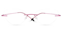 Evelyn Cat Eye Pink Glasses | Zeelool Glasses