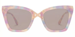 Darlyn Soft Pink Glasses in Cateye Full-Frame | Zeelool