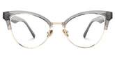 Charlene Browline Gray Eyeglasses and Cateye Frames