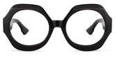 Geoffrey Geometric Black Glasses | Zeelool Glasses