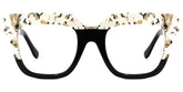 Carolann Square Black Frame Glasses | Zeelool Optical