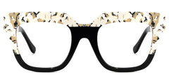 Carolann Square Black Frame Glasses | Zeelool Optical