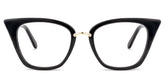 Tallulah Cat Eye Black Eyeglasses and Acetate Frame