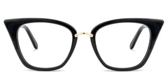 Tallulah Cat Eye Black Eyeglasses and Acetate Frame