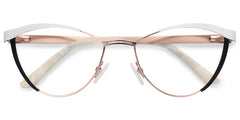Sydney Cat Eye White Frame Glasses | Zeelool Optical