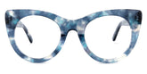 Starry Cateye Blue Frame Glasses | Zeelool Optical