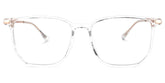 Fezell TR90 Square Clear Frame Glasses | Zeelool Optical