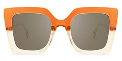 Qatar Square Orange Sunglasses | Zeelool Glasses