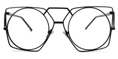 Evette Geometric Black Glasses | Zeelool Glasses