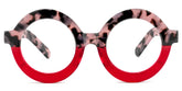 Calhoun Round Two-Tone Frame Glasses | Zeelool Optical