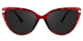 Lucas Cateye Red Sunglasses | Zeelool Glasses