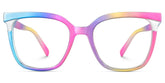 Leo Iridescent Square Prescription Glasses | Zeelool